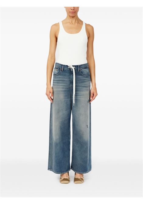 jeans con coulisse donna blu MM6 MAISON MARGIELA | S52LA0246 M30017994